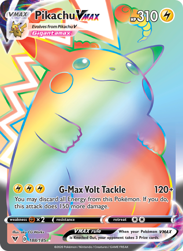 Pikachu VMAX Secret Rare (188/185) swsh4