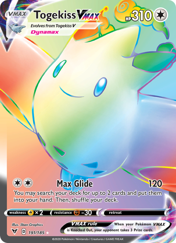 Togekiss VMAX Secret Rare (191/185) swsh4