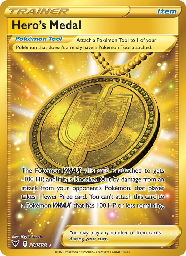 Hero's Medal Secret Rare (201/185) swsh4