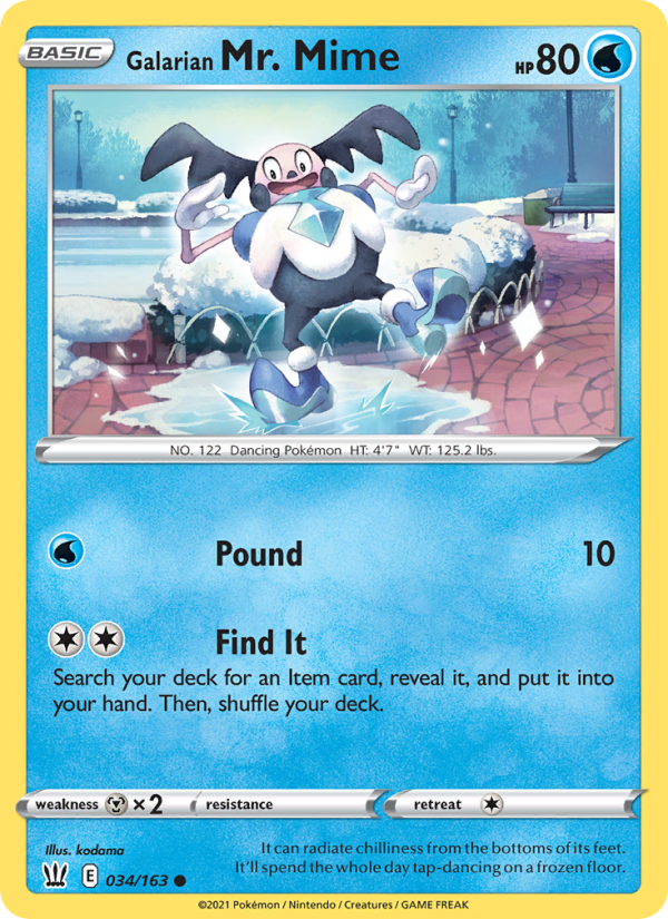 Galarian Mr. Mime Common (34/163) swsh5