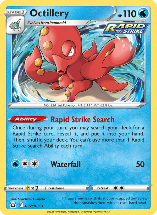 Octillery Holo Rare (37/163) swsh5