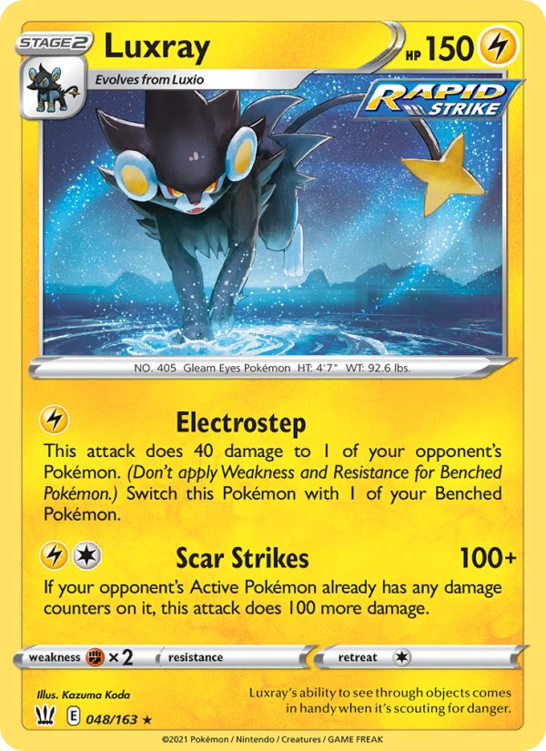 Luxray Holo Rare (48/163) swsh5