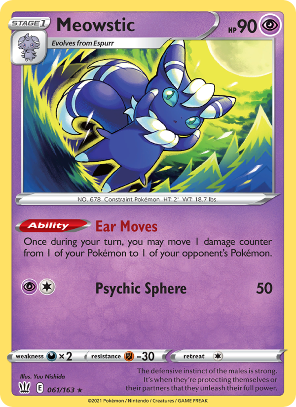 Meowstic Holo Rare (61/163) swsh5