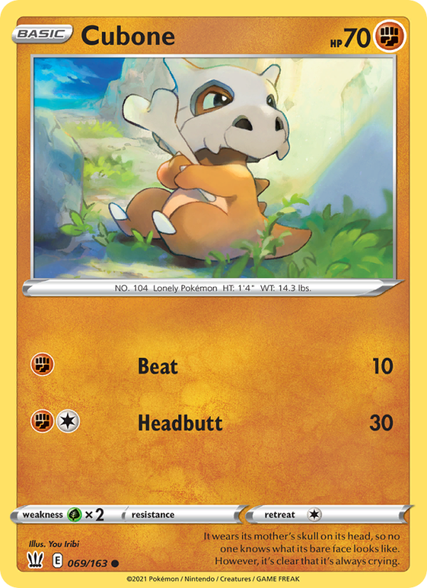 Cubone Common (69/163) swsh5