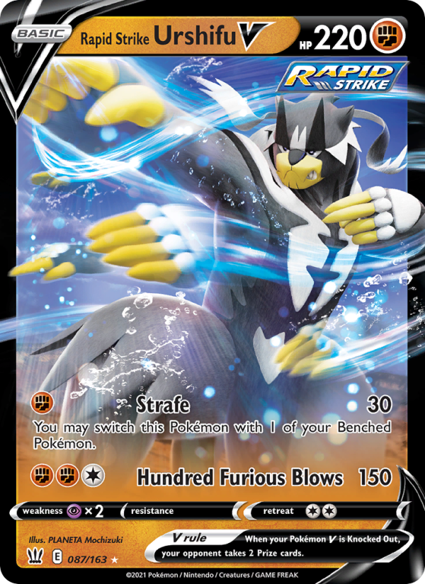 Rapid Strike Urshifu V Holo Rare V (87/163) swsh5