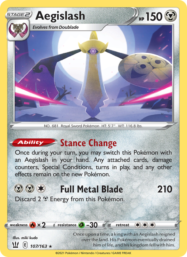 Aegislash Holo Rare (107/163) swsh5