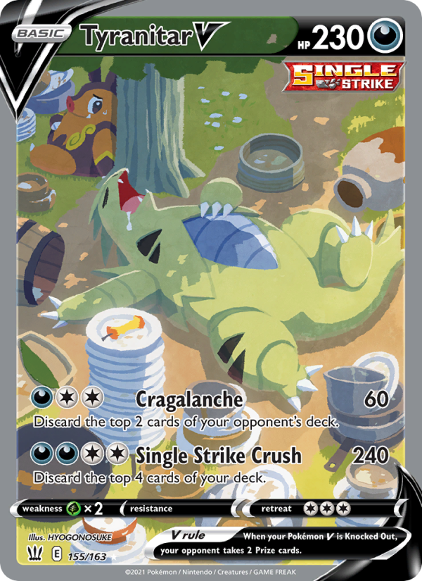 Tyranitar V Ultra Rare (155/163) swsh5