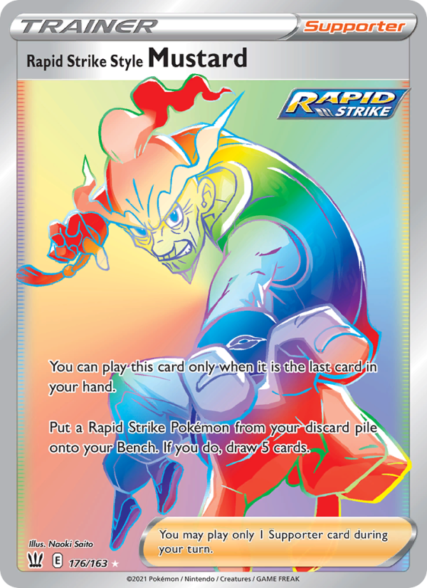 Rapid Strike Style Mustard Secret Rare (176/163) swsh5