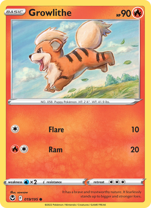 Growlithe Common (019/195) swsh12
