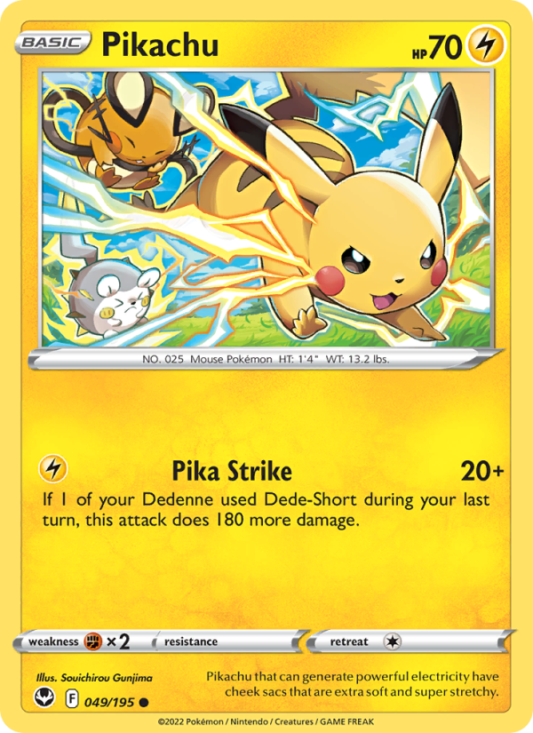 Pikachu Common (049/195) swsh12