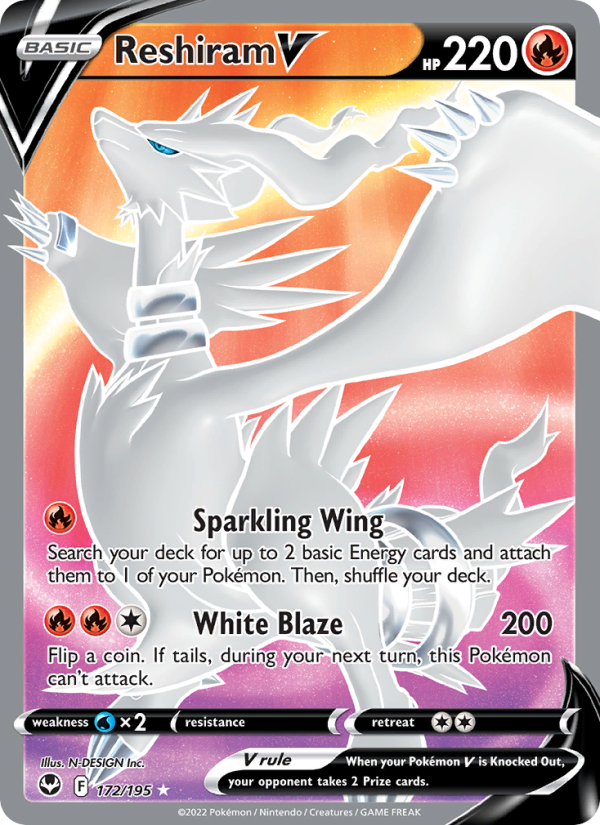 Reshiram V Ultra Rare (172/195) swsh12