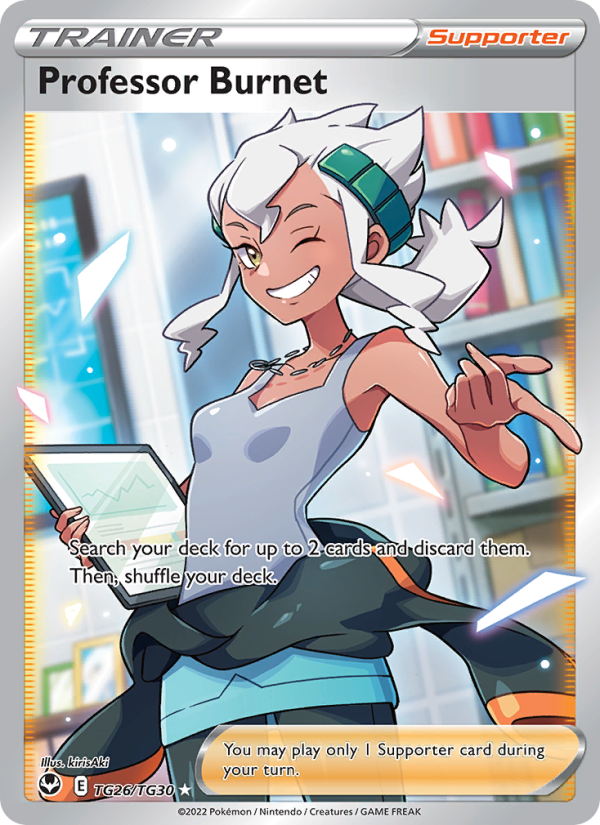 Professor Burnet Full Art Trainer (TG26/195) swsh12