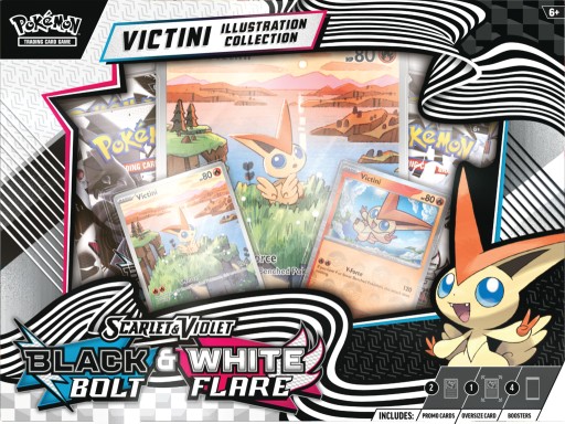 Pokemon Black Bolt & White Flare Illustration Collection Victini 