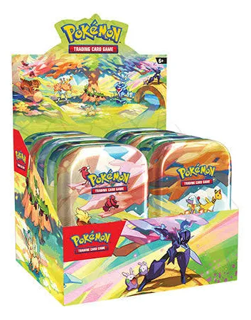 Pokemon Vibrant Paldea Mini Tin Display (10 Tins) 