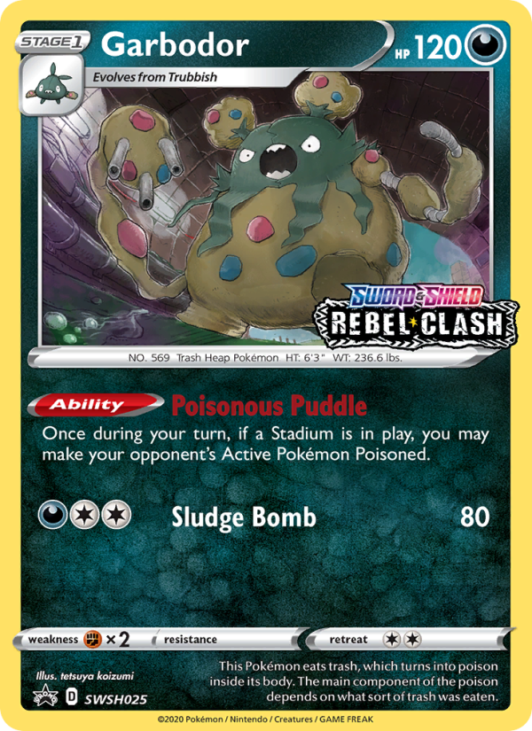 Garbodor Rare (SWSH025/107) swshp