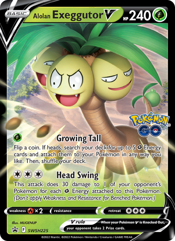 Alolan Exeggutor V None (SWSH225/107) swshp