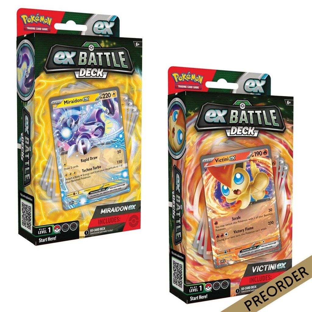Pokemon Victini/Miraidon Ex Battle Deck (1 random)