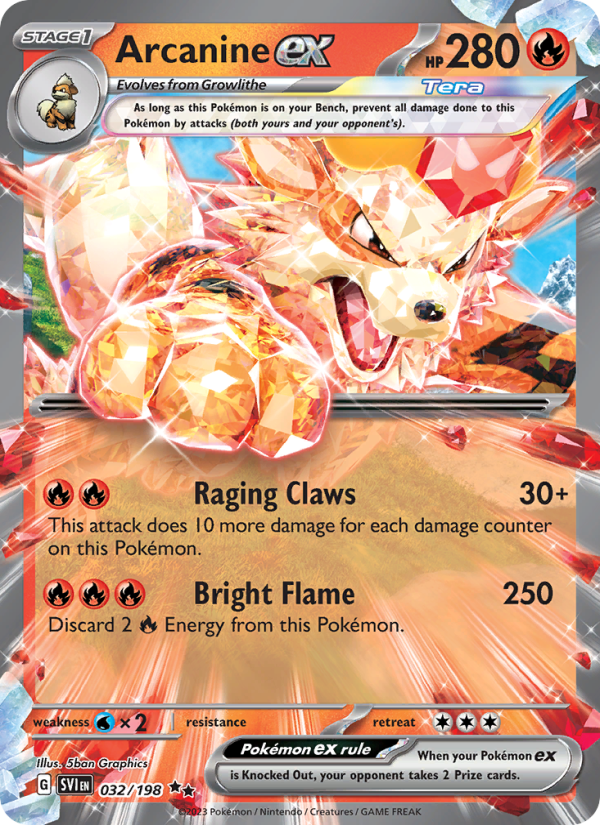 Arcanine ex Double rare (032/198) sv01