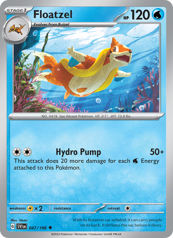Floatzel Uncommon (047/198) sv01