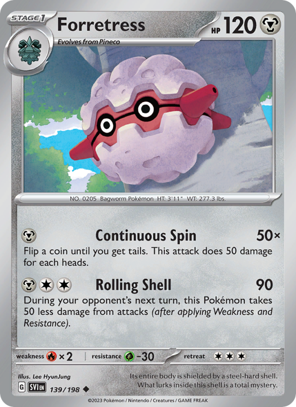 Forretress Uncommon (139/198) sv01