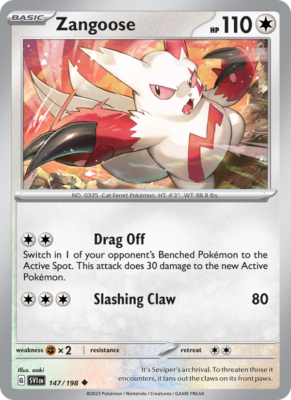 Zangoose Uncommon (147/198) sv01