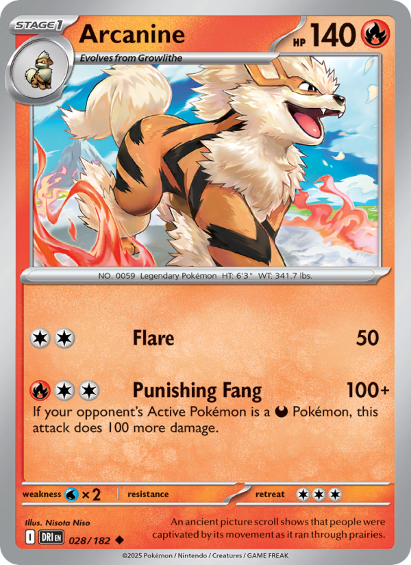 Arcanine Uncommon (028/182) sv10