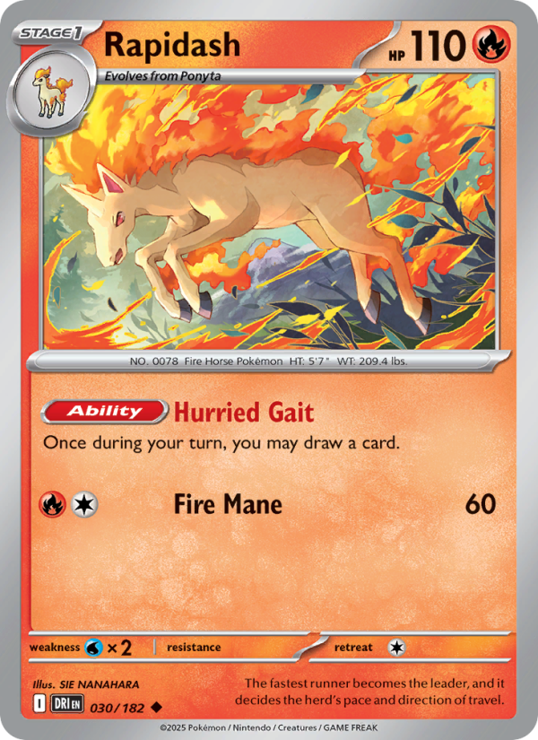 Rapidash Uncommon (030/182) sv10
