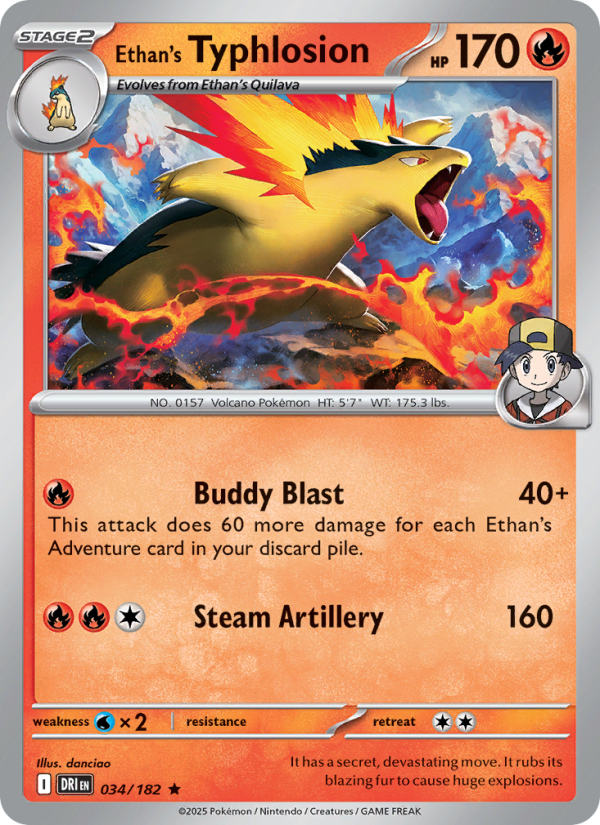 Ethan's Typhlosion Rare (034/182) sv10