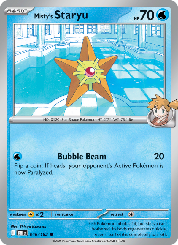 Misty's Staryu Common (046/182) sv10