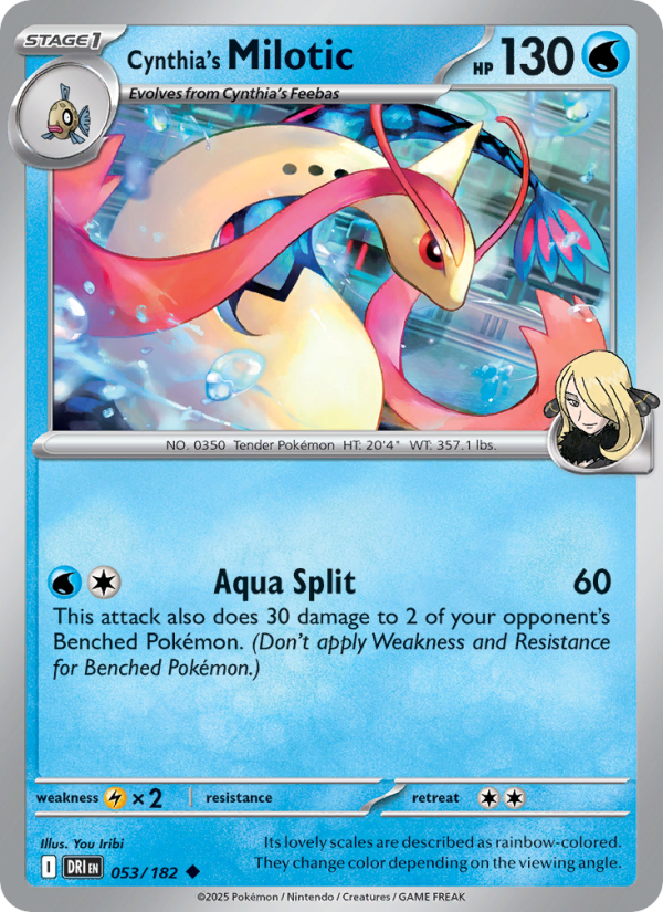 Cynthia's Milotic Uncommon (053/182) sv10