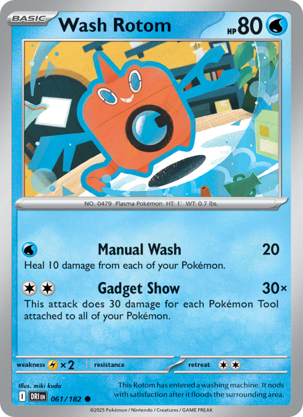 Wash Rotom Common (061/182) sv10
