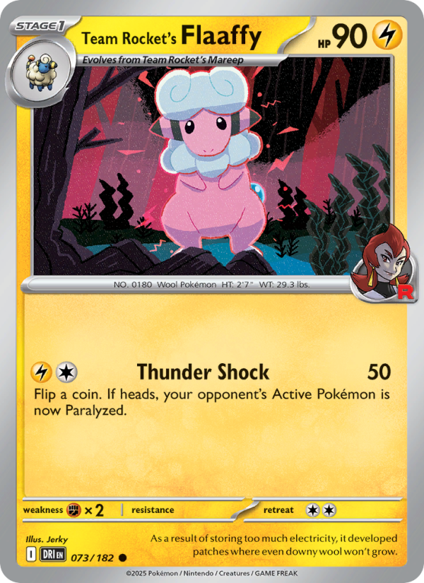 Team Rocket's Flaaffy Common (073/182) sv10