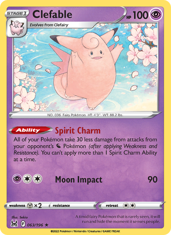 Clefable Rare (063/196) swsh11