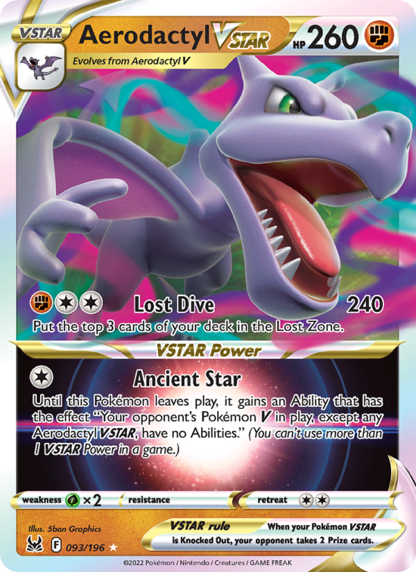Aerodactyl VSTAR Holo Rare VSTAR (093/196) swsh11