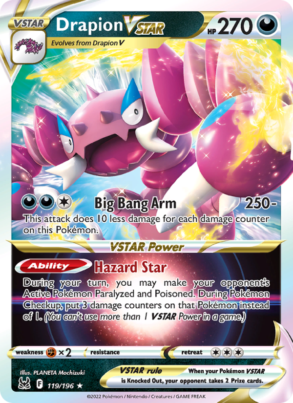 Drapion VSTAR Holo Rare VSTAR (119/196) swsh11