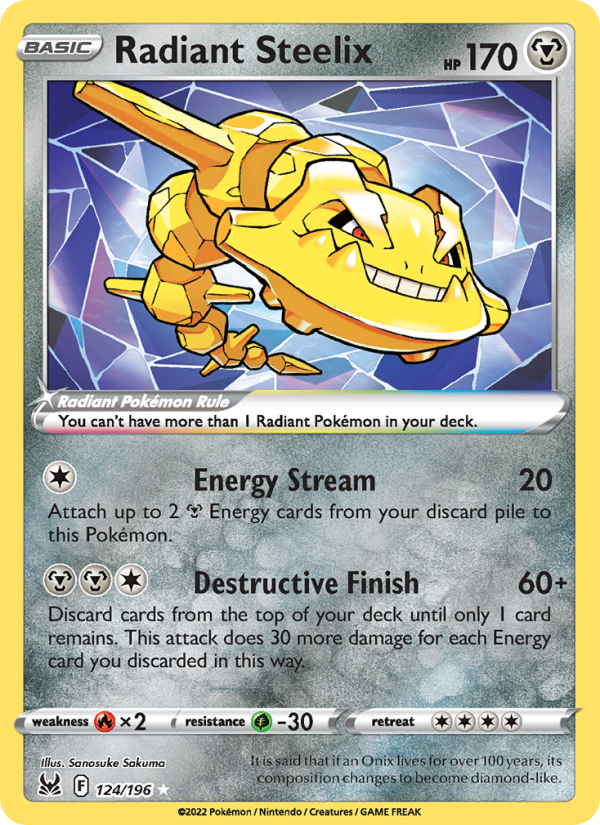 Radiant Steelix Radiant Rare (124/196) swsh11