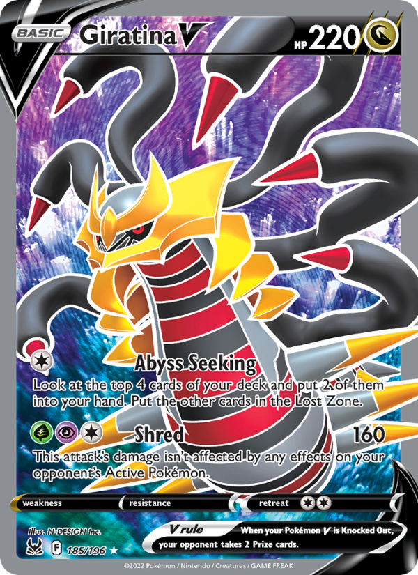 Giratina V Ultra Rare (185/196) swsh11