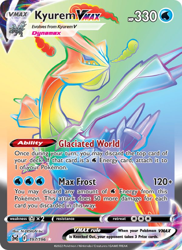 Kyurem VMAX Secret Rare (197/196) swsh11