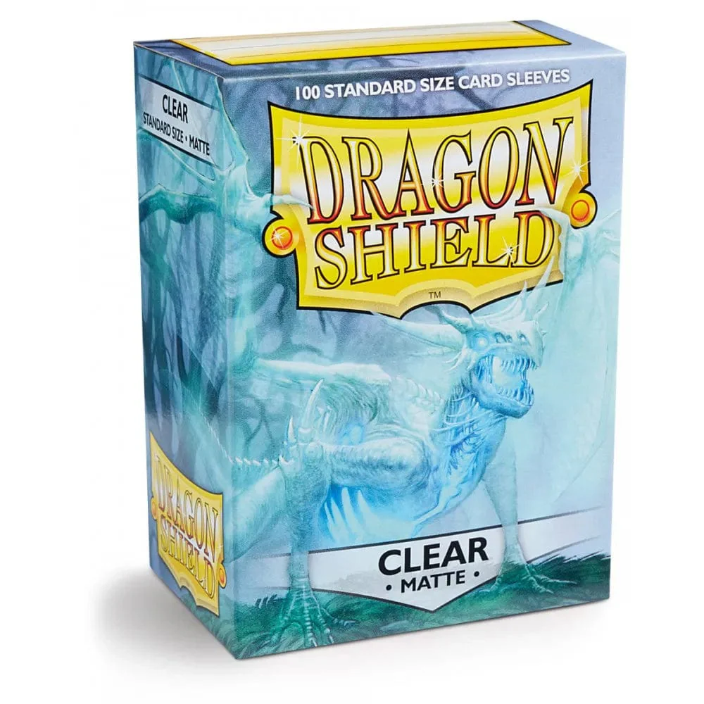 Dragon Shield Standard Card Sleeves – Matte Clear (100 Stuks) 