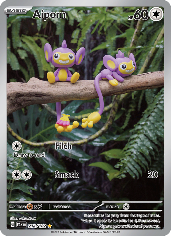 Aipom Illustration rare (211/182) sv04