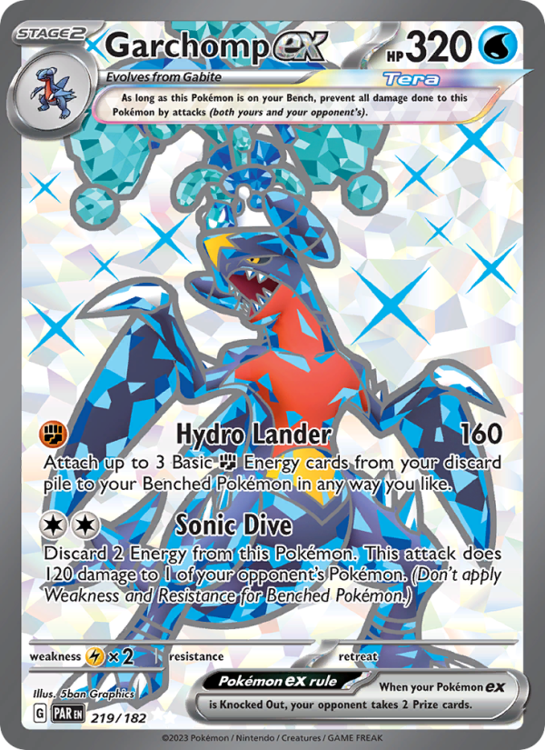 Garchomp ex Ultra Rare (219/182) sv04