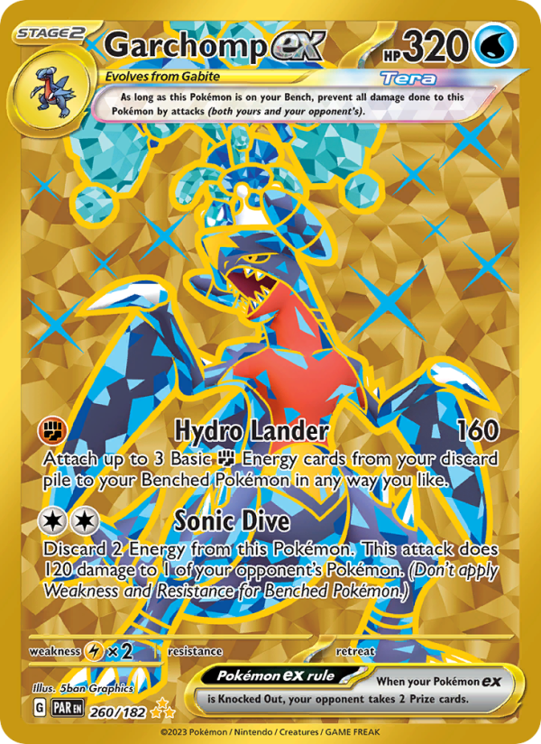 Garchomp ex Hyper rare (260/182) sv04