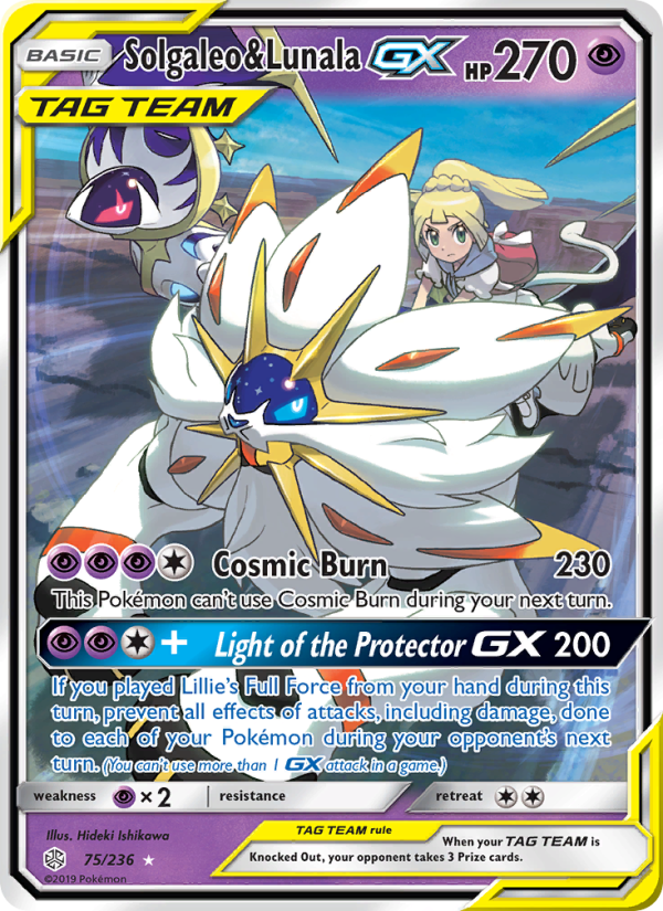 Solgaleo & Lunala GX Ultra Rare (75/236) sm12