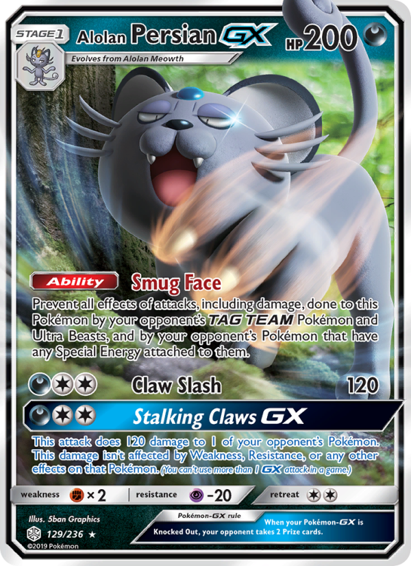 Alolan Persian GX Ultra Rare (129/236) sm12