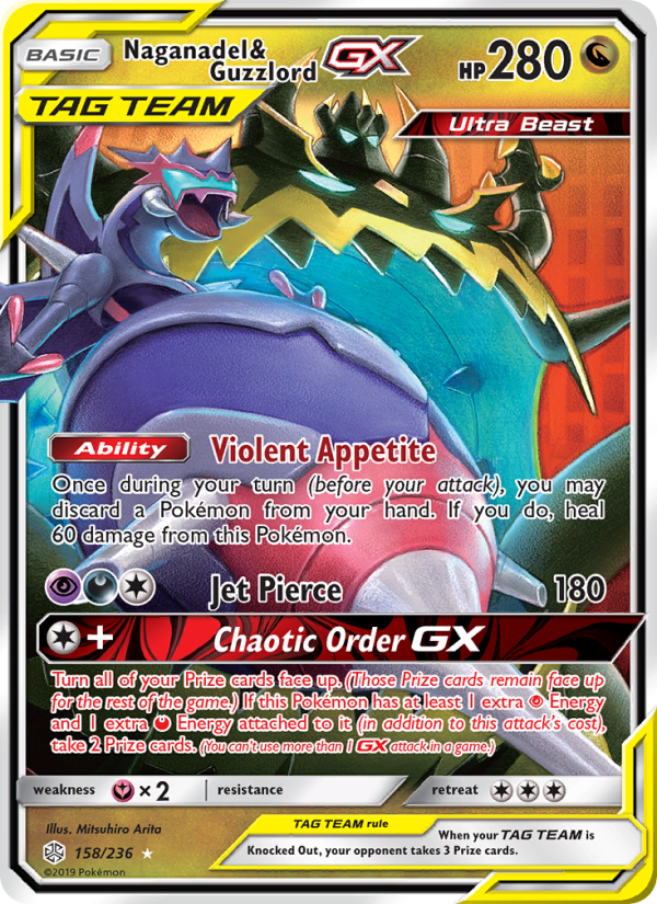 Naganadel & Guzzlord GX Ultra Rare (158/236) sm12