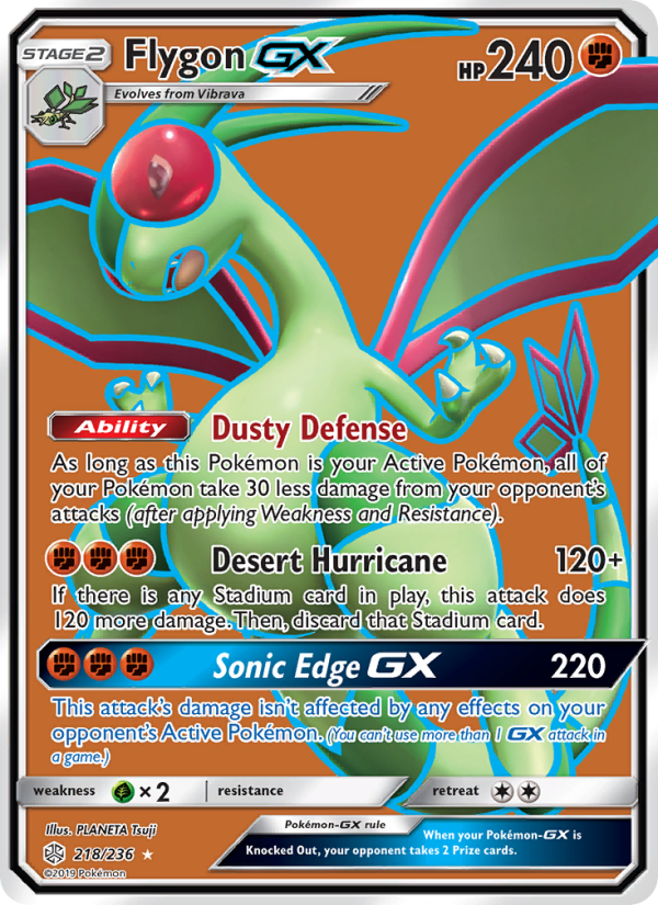 Flygon GX Ultra Rare (218/236) sm12
