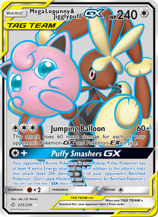 Mega Lopunny & Jigglypuff GX Ultra Rare (225/236) sm12