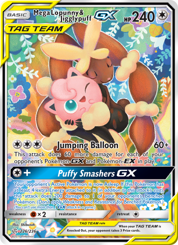 Mega Lopunny & Jigglypuff GX Ultra Rare (226/236) sm12