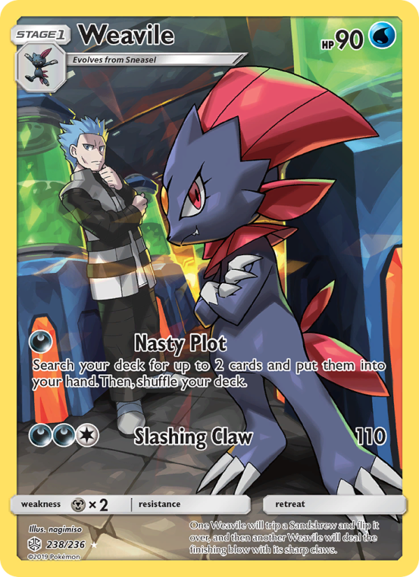 Weavile Secret Rare (238/236) sm12