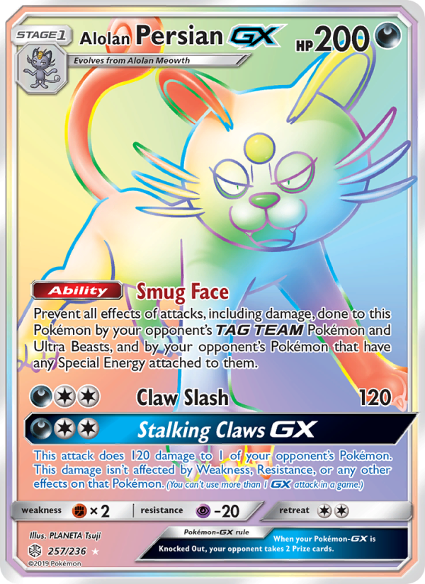 Alolan Persian GX Secret Rare (257/236) sm12